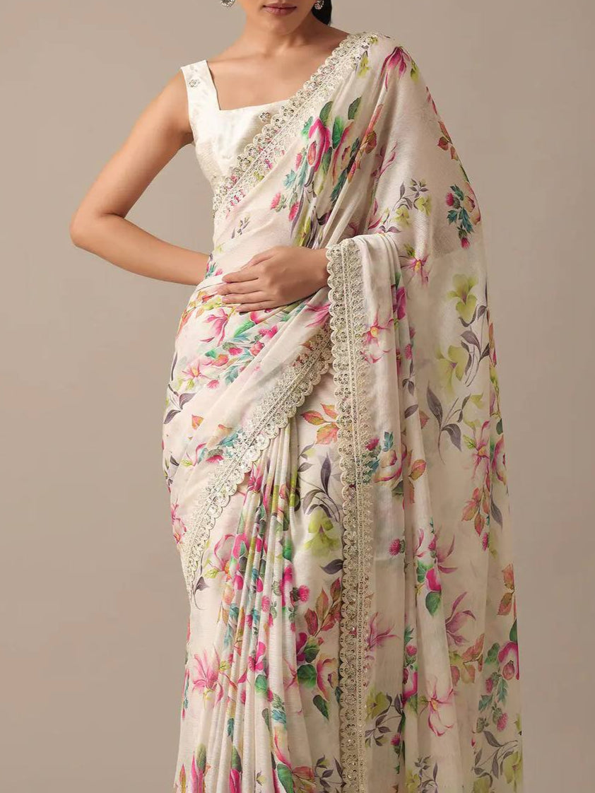 W.FLORAL 2 SAREE