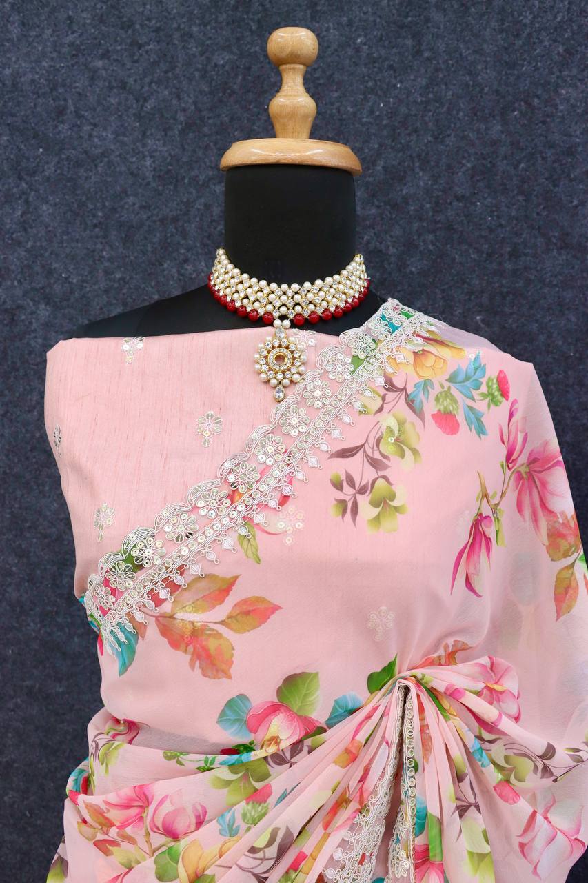 W.FLORAL 2 SAREE