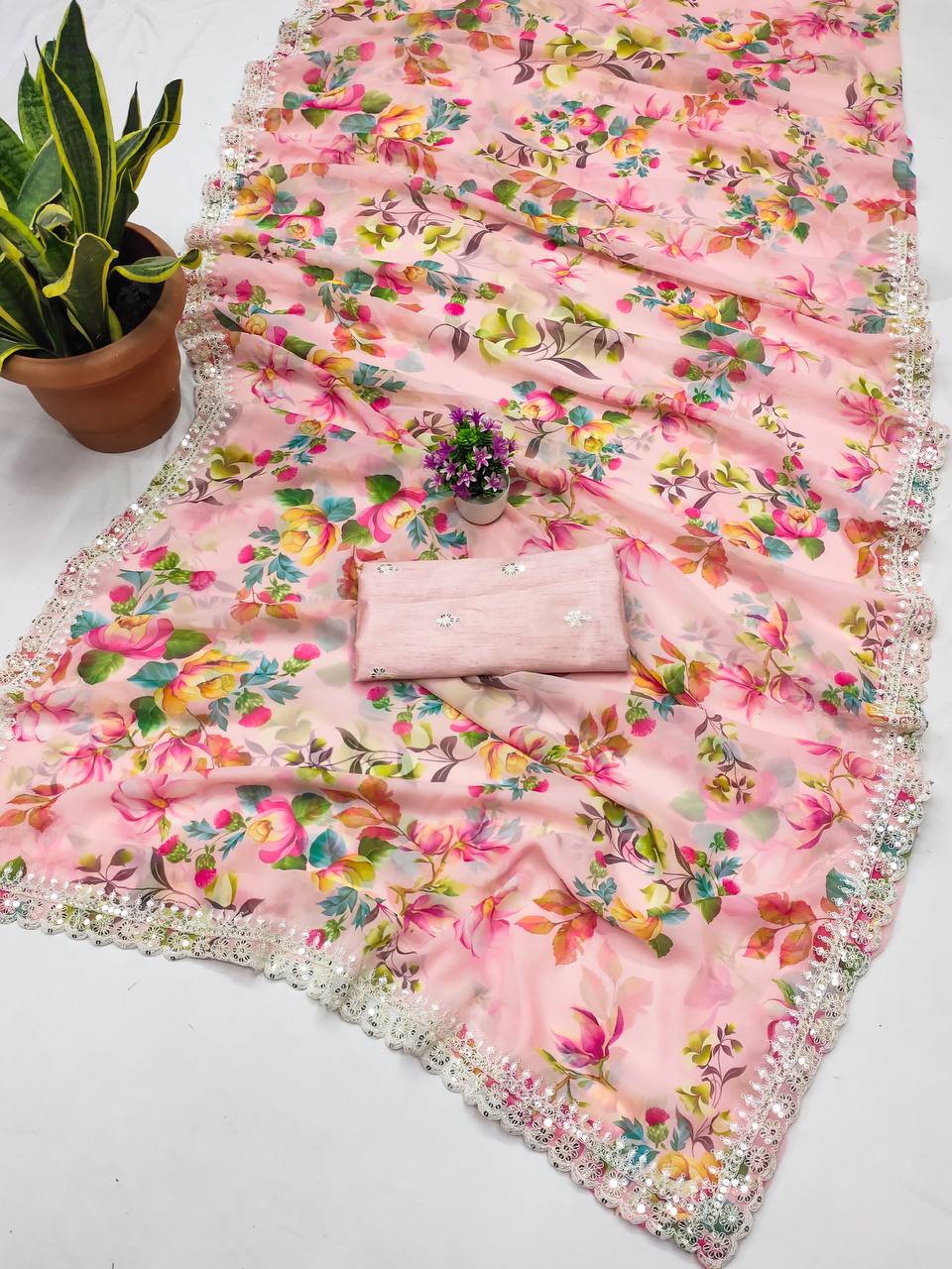 W.FLORAL 2 SAREE