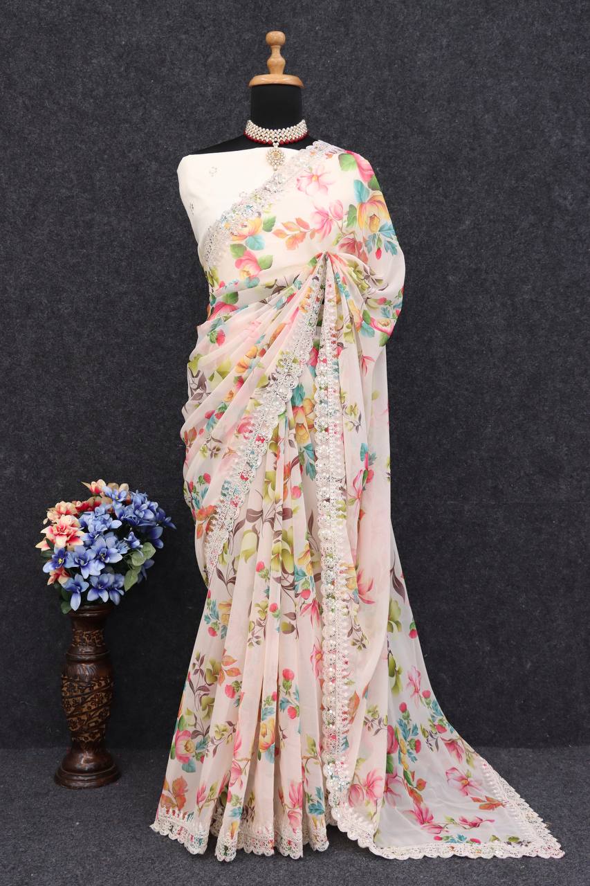 W.FLORAL 2 SAREE