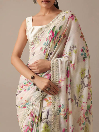 W.FLORAL 2 SAREE