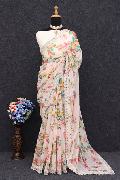 W.FLORAL 2 SAREE