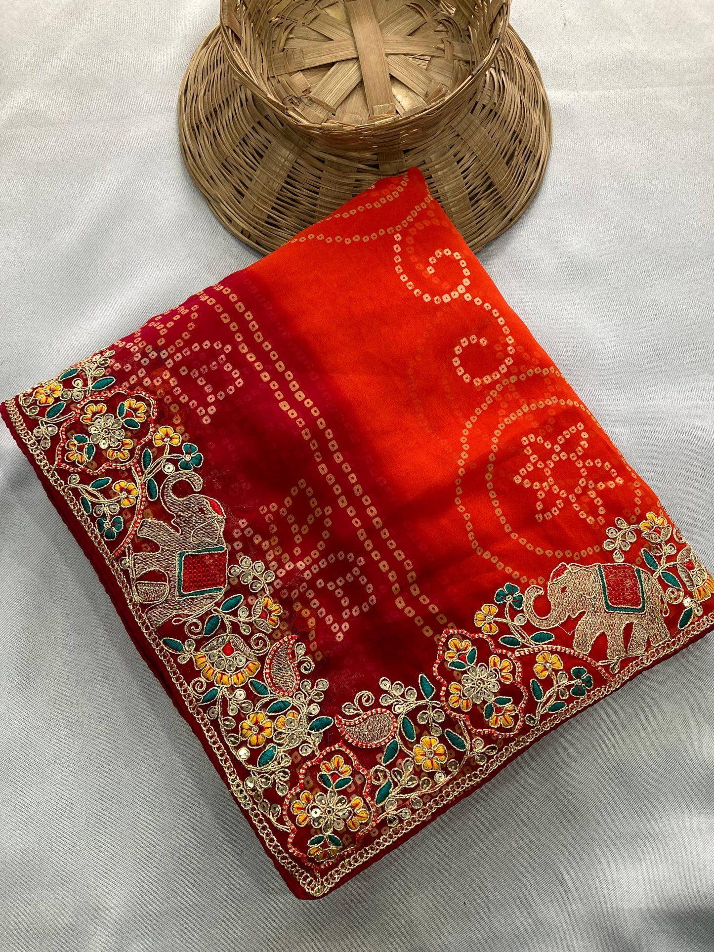 BELLERINA CHUNRI BANDHEJ PRINT SAREE VOL 1