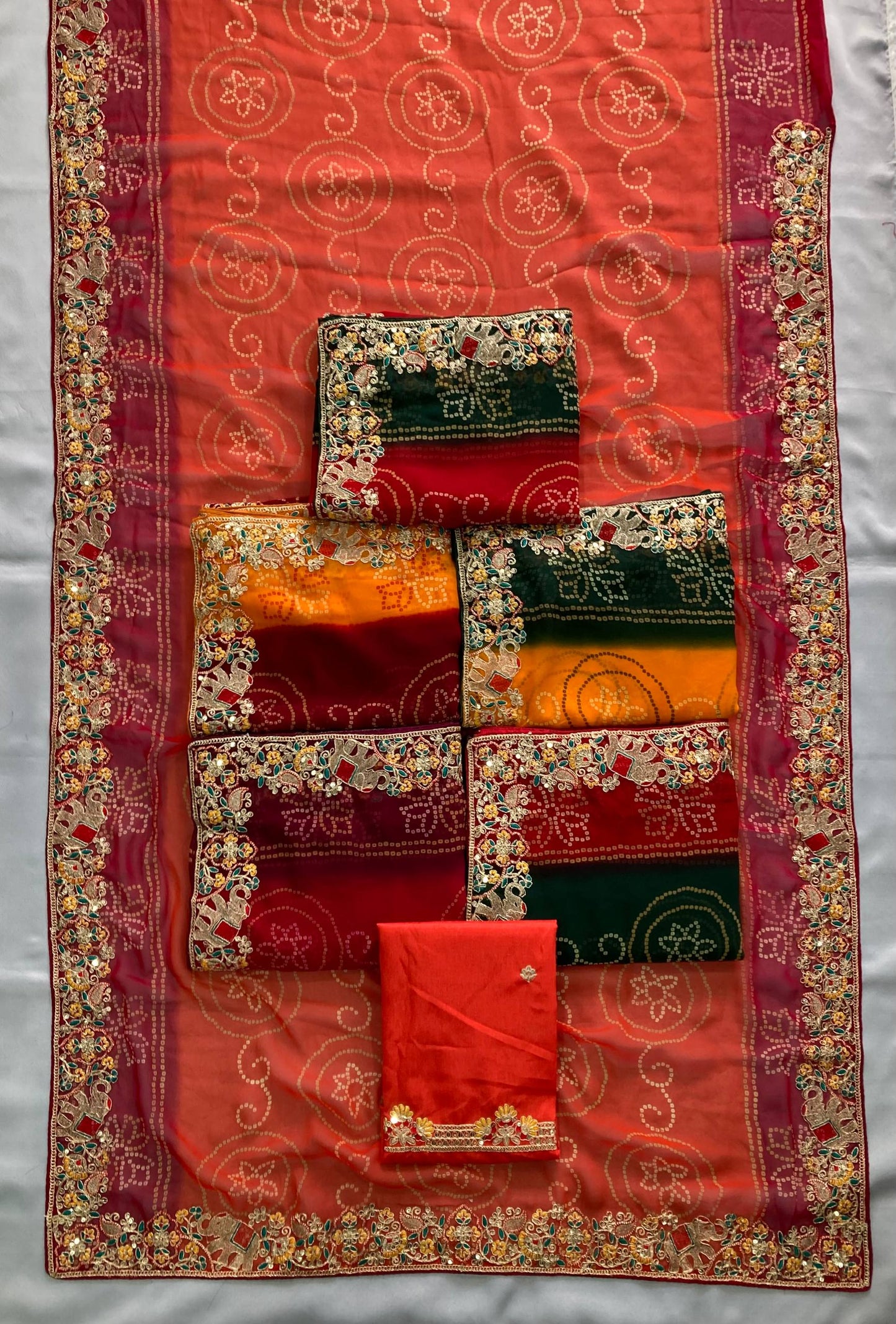 BELLERINA CHUNRI BANDHEJ PRINT SAREE VOL 1