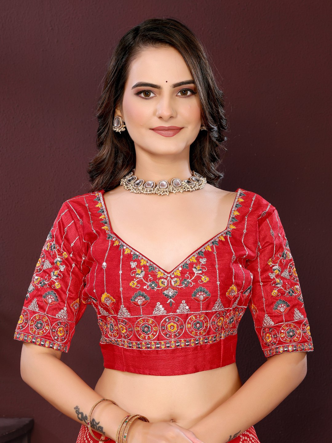 SAYARA CHUNRI PRINT SAREE
