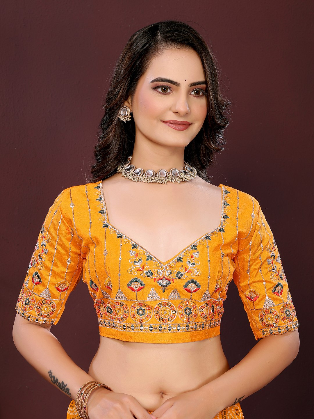 SAYARA CHUNRI PRINT SAREE