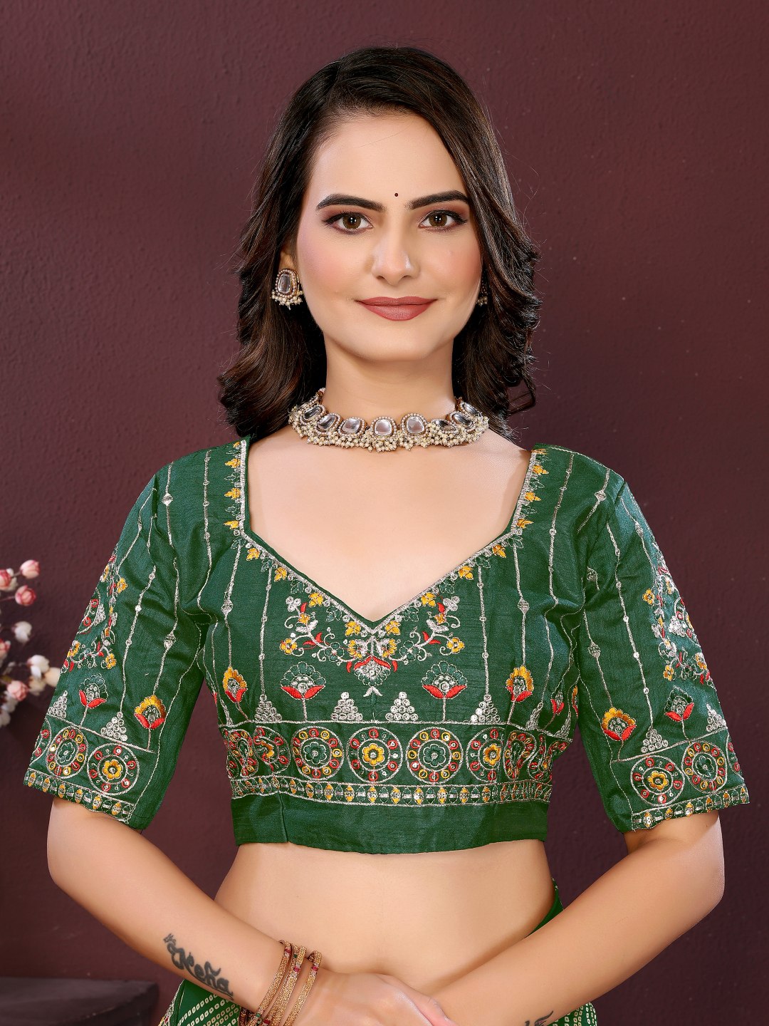 SAYARA CHUNRI PRINT SAREE