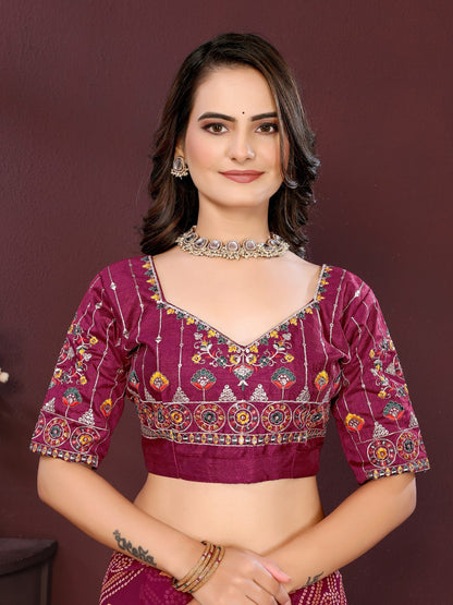 SAYARA CHUNRI PRINT SAREE