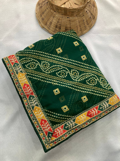 SAYARA CHUNRI PRINT SAREE