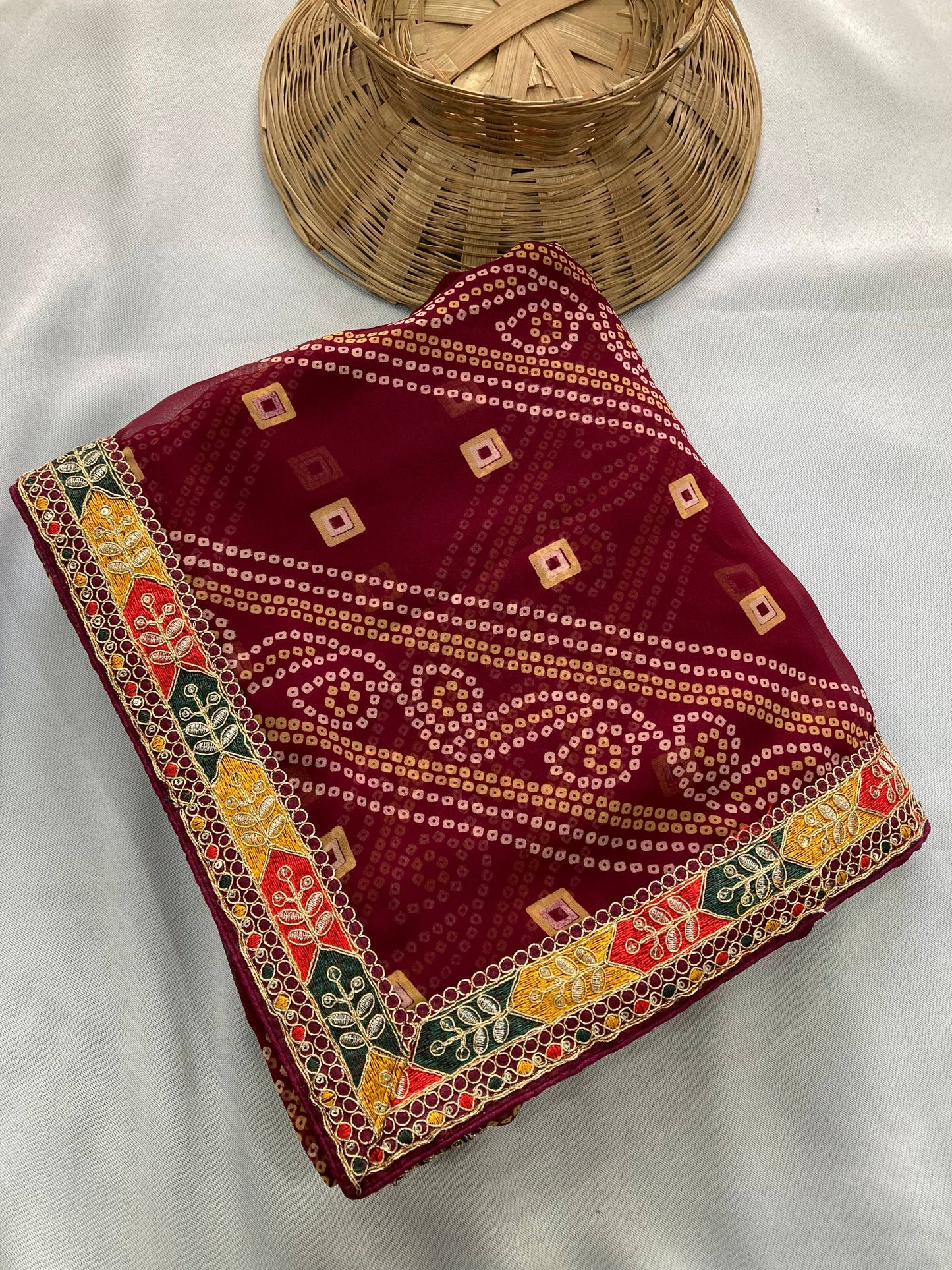 SAYARA CHUNRI PRINT SAREE